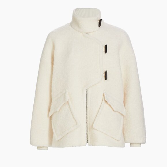 Ganni  Wool-Blend Boucle Jacket - Picture 1 of 3